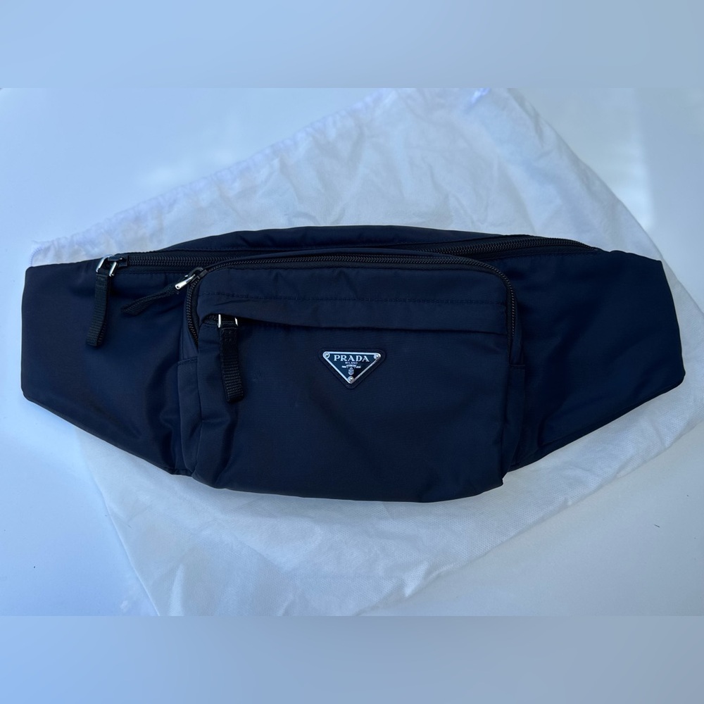 SOLD - Prada Re-Nylon Belt Bag – Navy – Made in Italy
